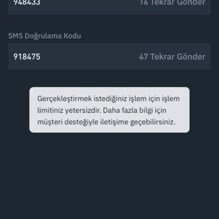 USDT Çekim İşlemi Yetersizliği Sorunu
