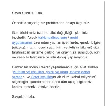 Ücretsiz Değişiklik Hakkı Ve Sistemsel Sorunlar Mağduriyeti