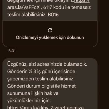 Teslim Edilemeyen Kargo Ve Yanıltıcı Bilgilendirme