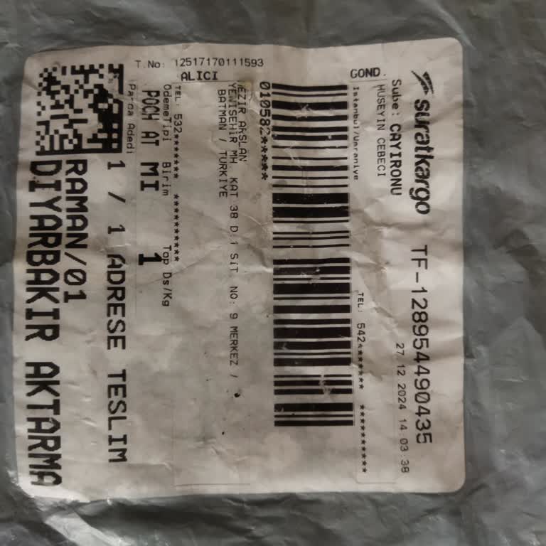 Sürat Kargo'nun Adrese Teslimat Sözünü Tutmaması