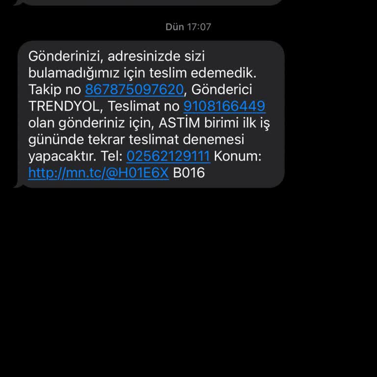 Kargo Teslimatında Zil Çalmadan Adreste Bulunamadı Sorunu