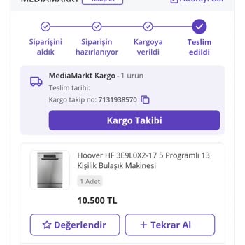 Yılbaşından Önce Zam Gelmeden Alınamayan Bulaşık Makinesi