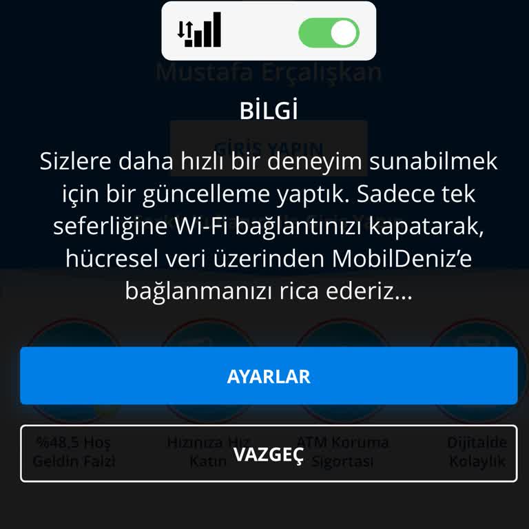 Denizbank Mobil Uygulama Erişim Sorunu Ve Zorunlu İnternet Ücreti