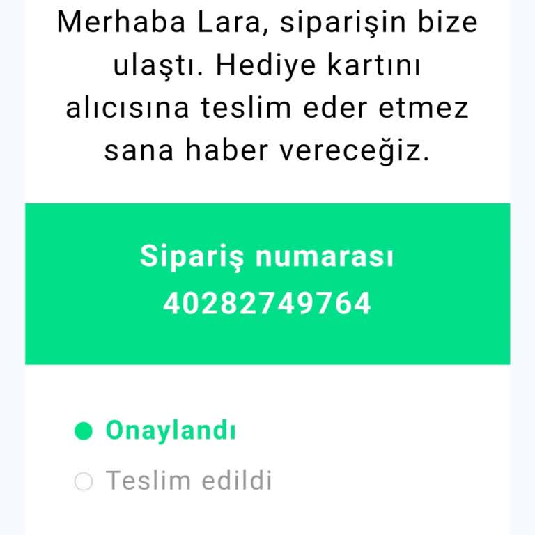 Teslim Edilmeyen Hediye Kartı Mağduriyeti