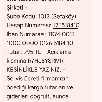Ürün İadesinde Yaşanan Sorun Ve Haksız Ücret Talebi
