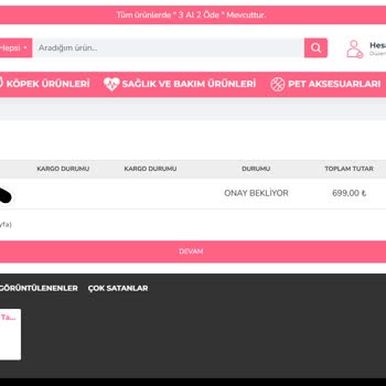 Sipariş Onayı Bekleyen Kedi Maması Mağduriyeti