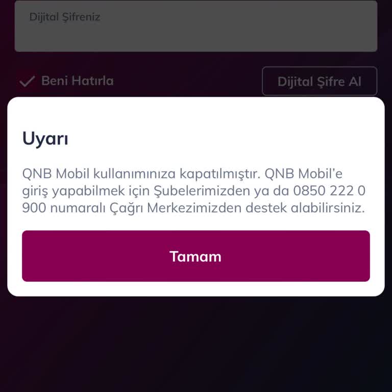 QNB'nin Hesap Blokajı Ve İletişim Engeli