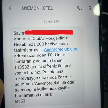 Anemon Hotels Güvenlik Ve Gizlilik Sorunu Yaşadık