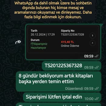 BKM Kitap'tan Sipariş Sorunu Ve İade Sürecinde Yaşanan Zorluklar