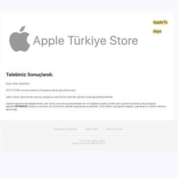 Sahte Apple Sitesinden İade Sorunu Ve İletişimsizlik