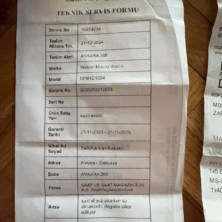 Su Geçirmez Saat Su Alıyor Ve Garanti Sorunu