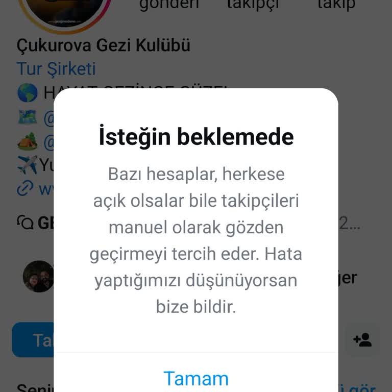 Instagram Takip Kısıtlaması Sorunu!