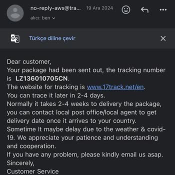 Yanlış Adrese Gönderilen Sipariş Ve İletişimsizlik Sorunu