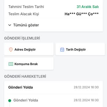 Kayıp Kargo Ve Yetersiz Destek