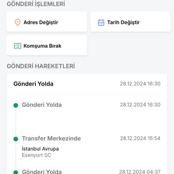 Kayıp Kargo Ve Yetersiz Destek