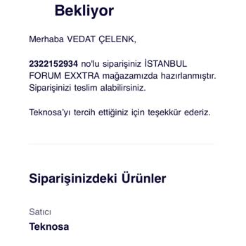 Stokta Görünen Ürün Mağazada Yok!