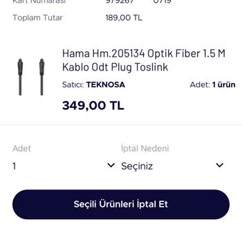 Stokta Görünen Ürün Mağazada Yok!