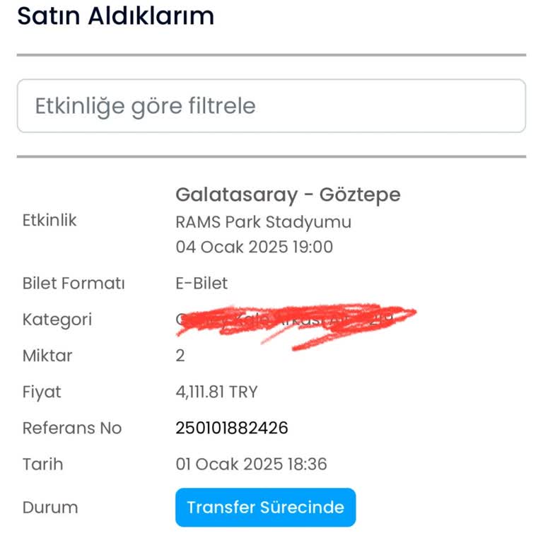 Maç Bileti Transfer Sorunu