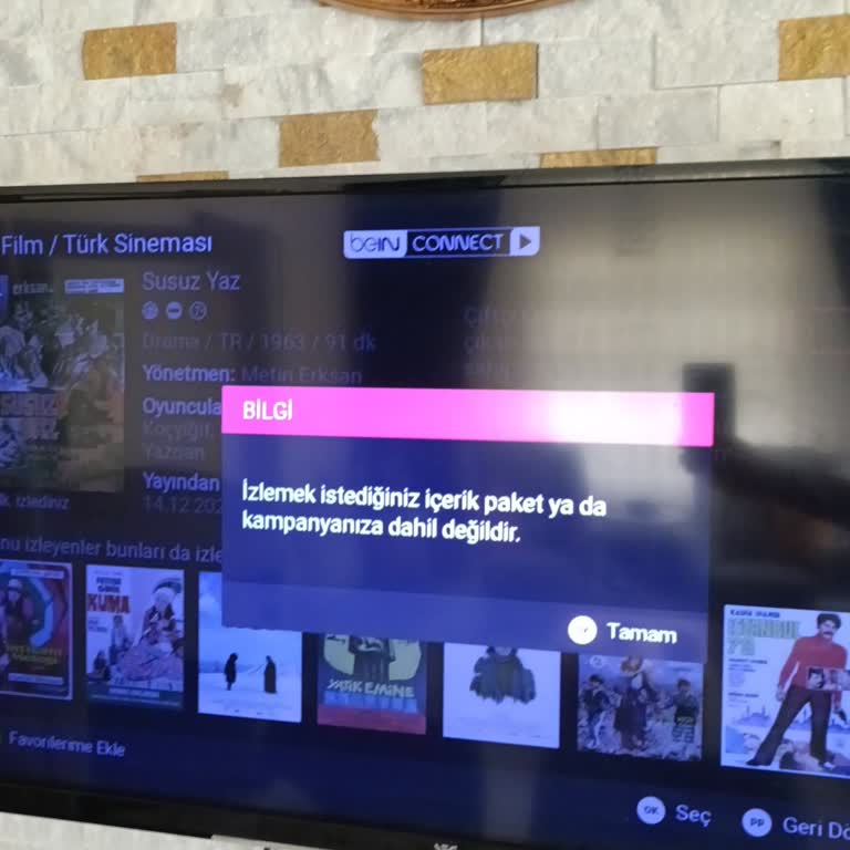 Film İzleme Sorunu: Paket Değişikliği Sonrası Erişim Engeli
