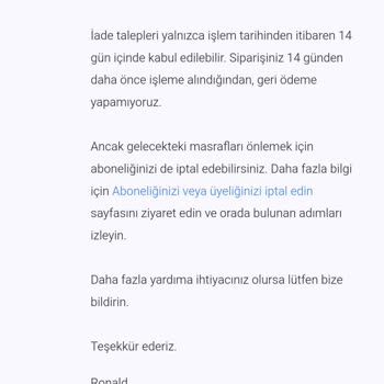 İzinsiz Abonelik Yenileme Ve İade Sorunu