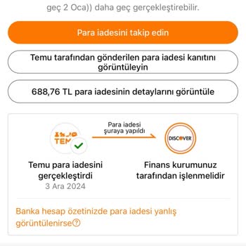 Ziraat Bankası'ndan Beklenen İade: Temu Alışverişinde Yaşanan Sorun