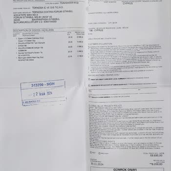 Teknosa'dan Alınan Ürünlerin Tax Free İade Sorunu