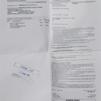 Teknosa'dan Alınan Ürünlerin Tax Free İade Sorunu