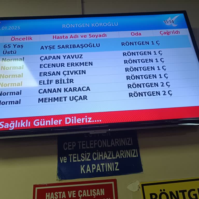 Hastanede Röntgen Sırasında Yaşanan Sorun Ve Gecikme