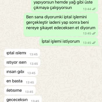 Ücret İadesi Talebi: Hills Mama Siparişi Sorunu