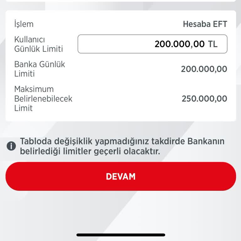 EFT Limit Artışı Engeli Ve Maddi Zarar
