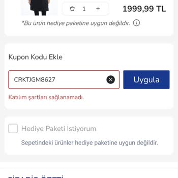Kazandığım İndirim Kuponunu Kullanamıyorum!