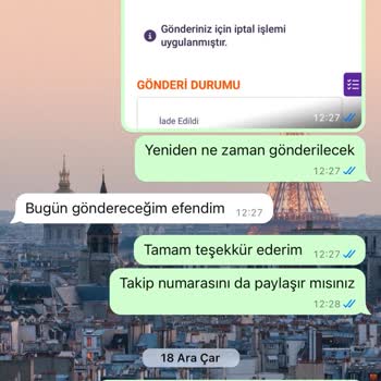 Yanlış Gönderim Ve İletişim Eksikliği Mağduriyeti