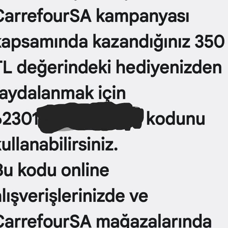 Carrefour SA Hediye Kuponu Aktivasyonu Sorunu Ve Müşteri Hizmetleri Eksikliği