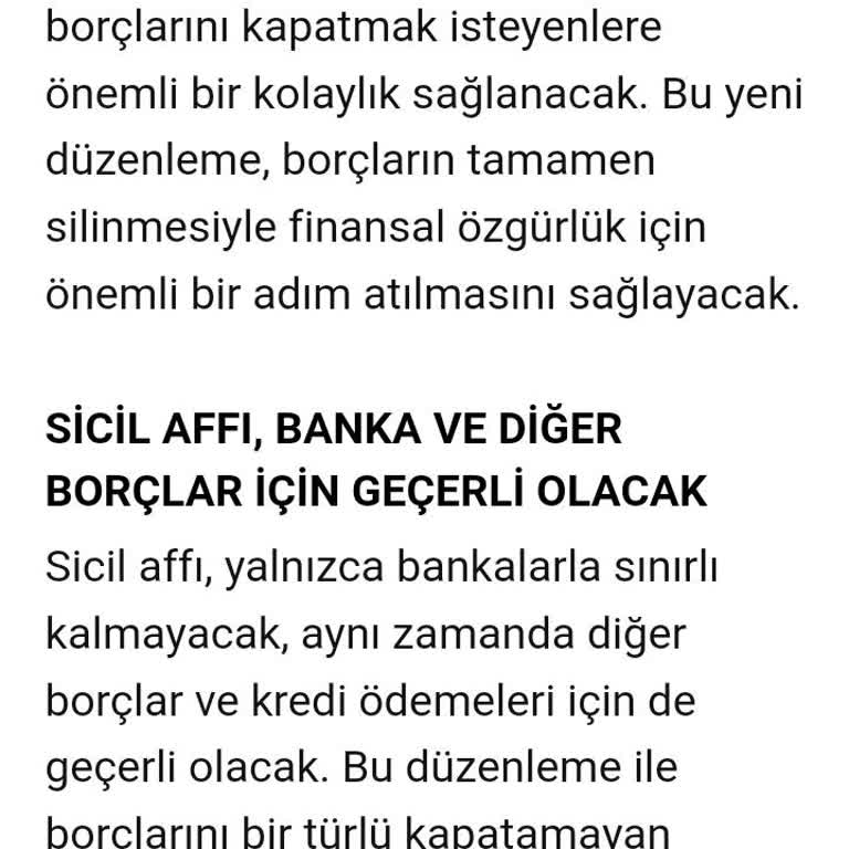 Sicil Affı Beklentisi Ve Gerçekleşmeyen Yürürlük