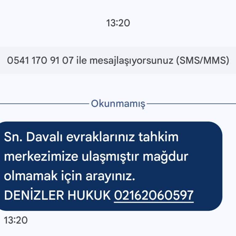 Yanıltıcı Hukuk Mesajlarıyla Mağduriyet
