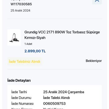 D&R Mağazasından Alınan Arızalı Elektrik Süpürgesi Ve İade Sorunu