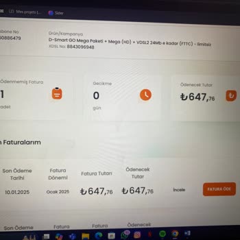 D-Smart Yan Oda Kampanyası Ve Fatura Sorunu
