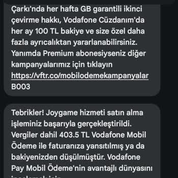 Yanlış Fatura Kesintisi Ve Mobil Ödeme Sorunu