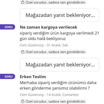 Sipariş Teslimatında Yaşanan Sorunlar Ve İletişim Eksikliği