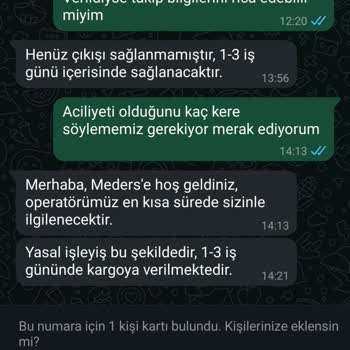 Meders Firmasının İletişim Ve Destek Eksikliği