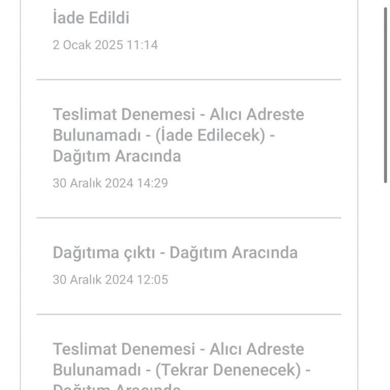 Kayıp Kargo Ve Bilgilendirme Eksikliği