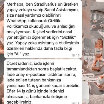 Stradivarius İade Ücretimi Yatırmıyor Ve Müşteri Hizmetleri Yetersiz