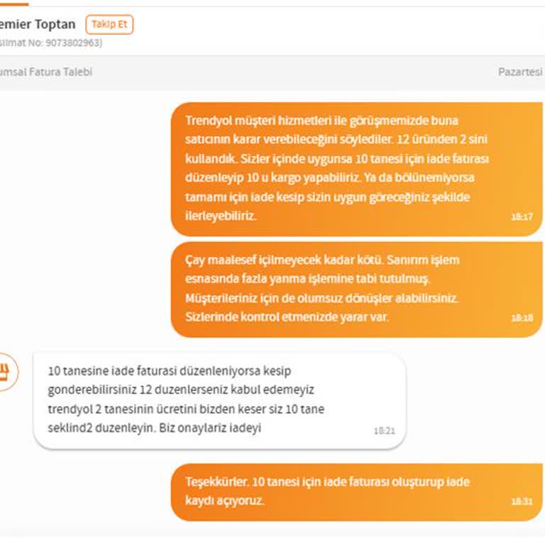 Trendyol Ve Satıcı Arasında Kalan İade Süreci Mağduriyeti
