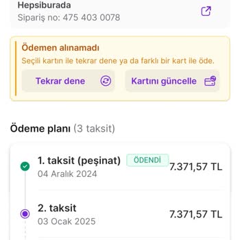 Hepsipay Taksit Ödemesi Sorunu
