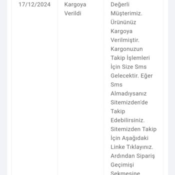 Gönderilmeyen Sipariş Ve Ulaşılamayan Firma