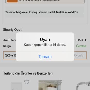 Süresi Dolan İndirim Kodu Mağduriyeti