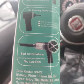 Fest Danışmanlık Ve Depolama Hasuba 3in1 Vacuum Cleaner Şikayeti