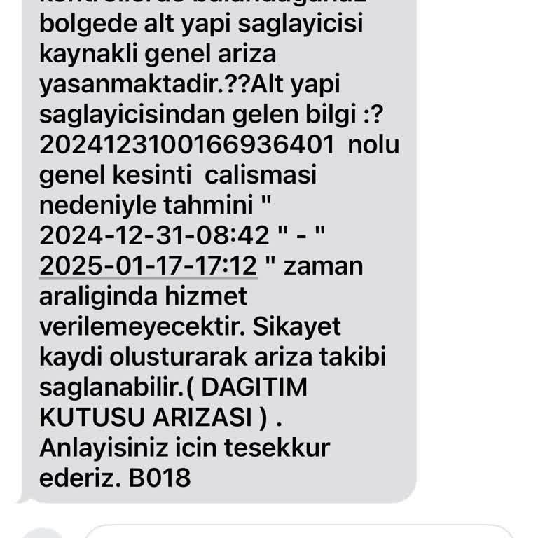 İnternet Bağlantı Sorunu Ve Dağıtım Kutusu Arızası