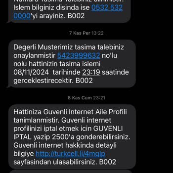 Numara Taşıma Sonrası Fatura Sorunu