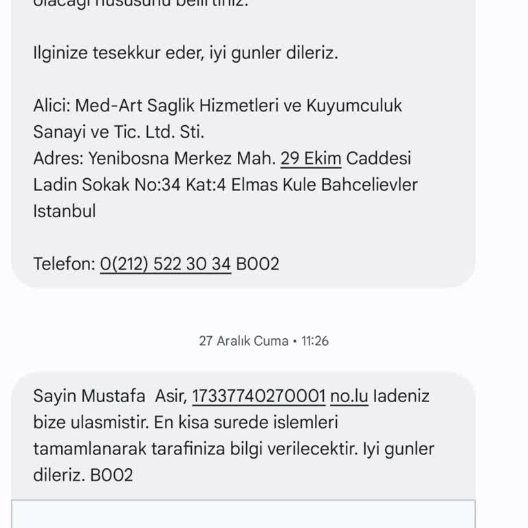 İade İşleminde Gecikme Ve İletişim Eksikliği